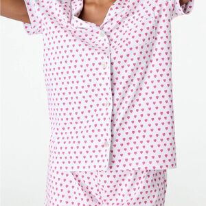 Roller Ranbit Heart Print Women's Pajama Set